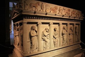36 Sarcophagus of Mourning Women
