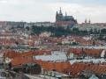 Prague with castle in background