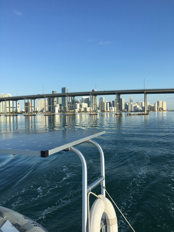 Miami in the rear-view