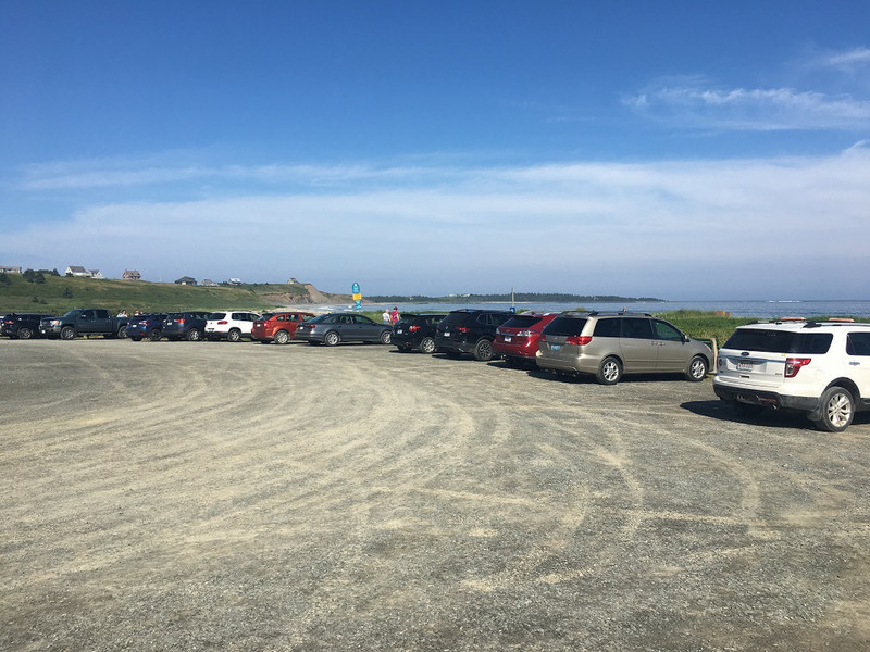 parking lot of Hirtle's Beach