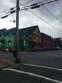 Colorful buildings on a Lunenberg street
