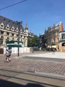 along the streets of Ghent