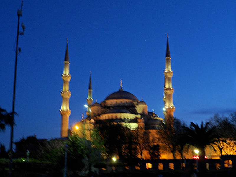 Mosque in the dark