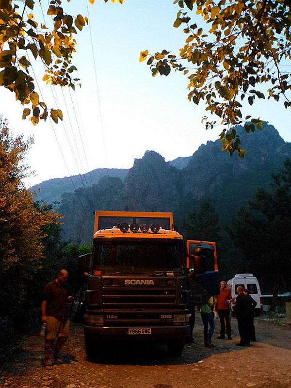 Truck in the mpuntains of Olympos