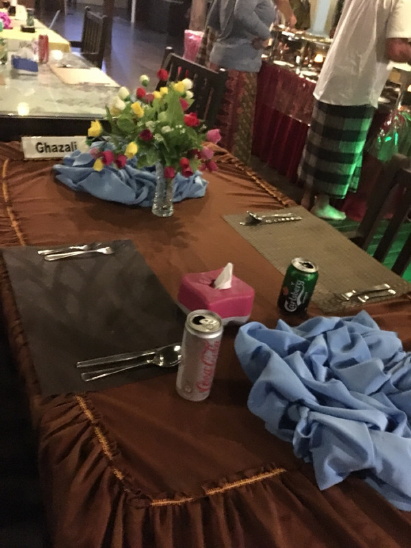 The table