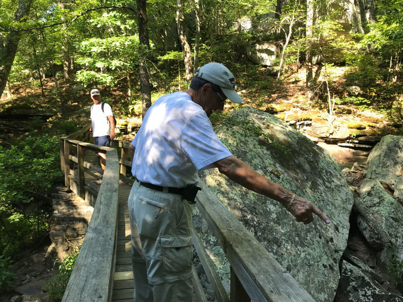 John overlooking Cedar Creek