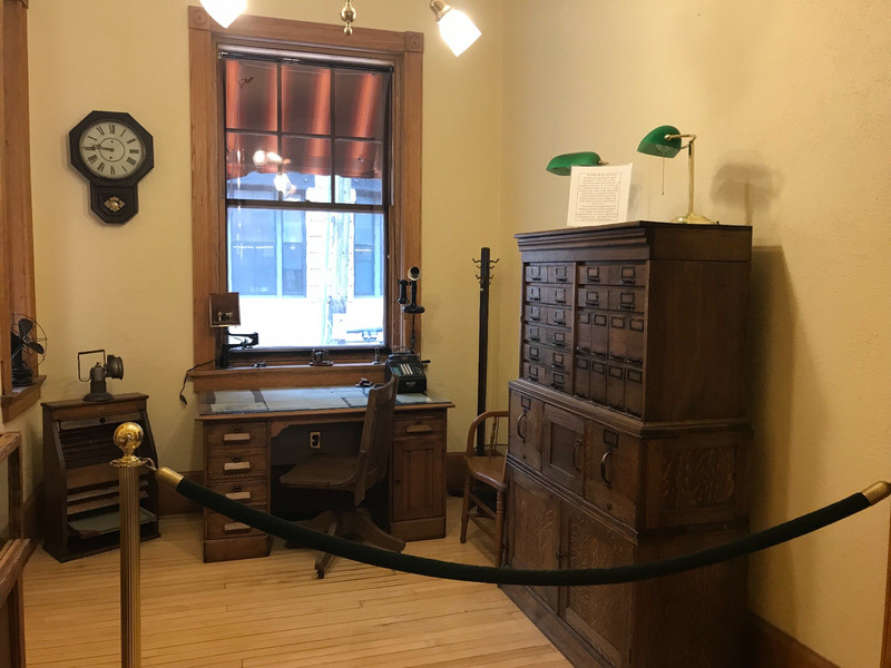 Old railroad office in Deadwood