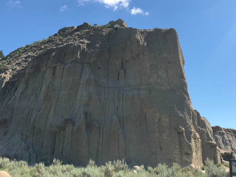 Cliff formation in North Unit