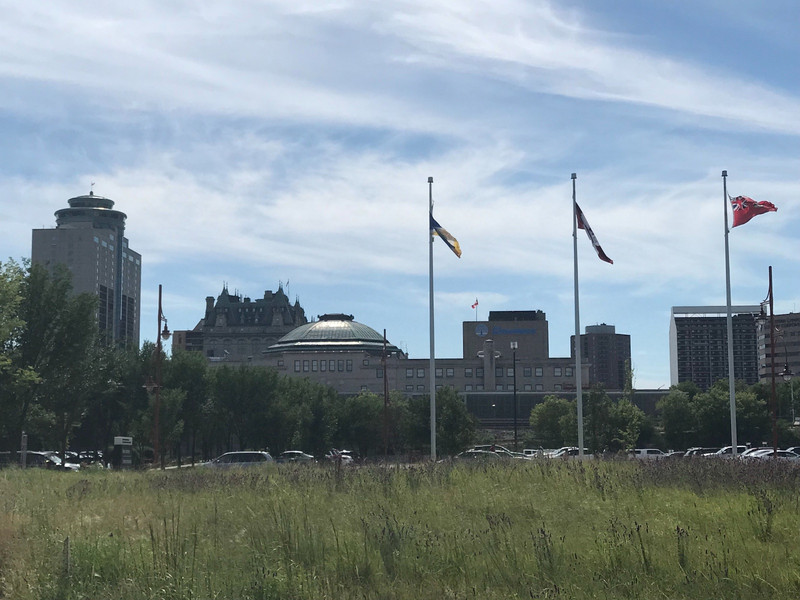 View of Winnipeg from The Forks
