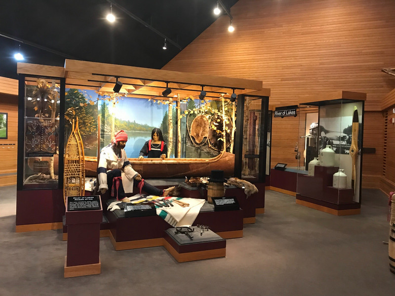 Exhibit in Voyageurs Visitor Center