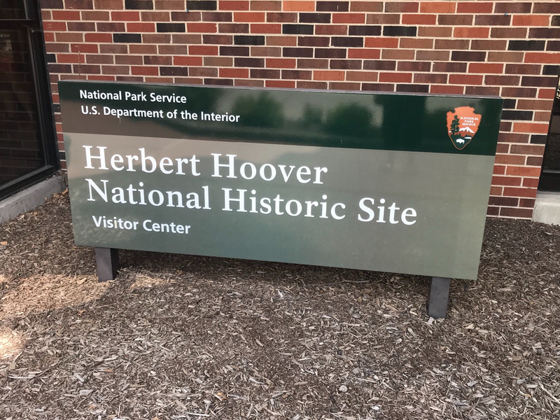 entrance to Herbert Hoover Nat. Historic Site