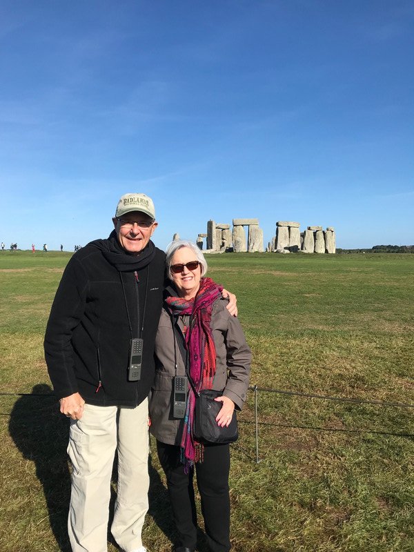 Pat and John at Stonehenge 