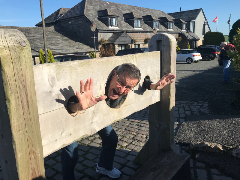 John in stocks at Jamaica Inn