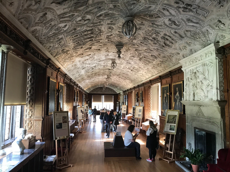 Grand walking hall—in oldest part of Lanhydrock House