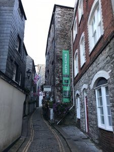 Narrow Medieval Street in Plymouth