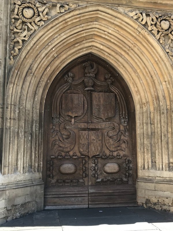 Front door of Bath Abbey 