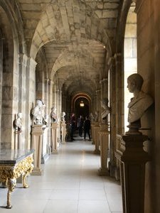Hall filled with Roman antiquities at Castle Howard