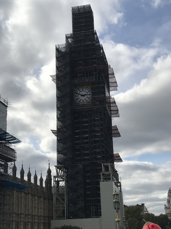 Big Ben under refurbishment 