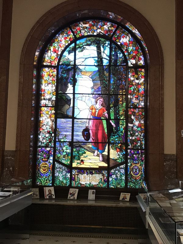 Stained glass window in Ouebec’s Parliament/Assembly Building