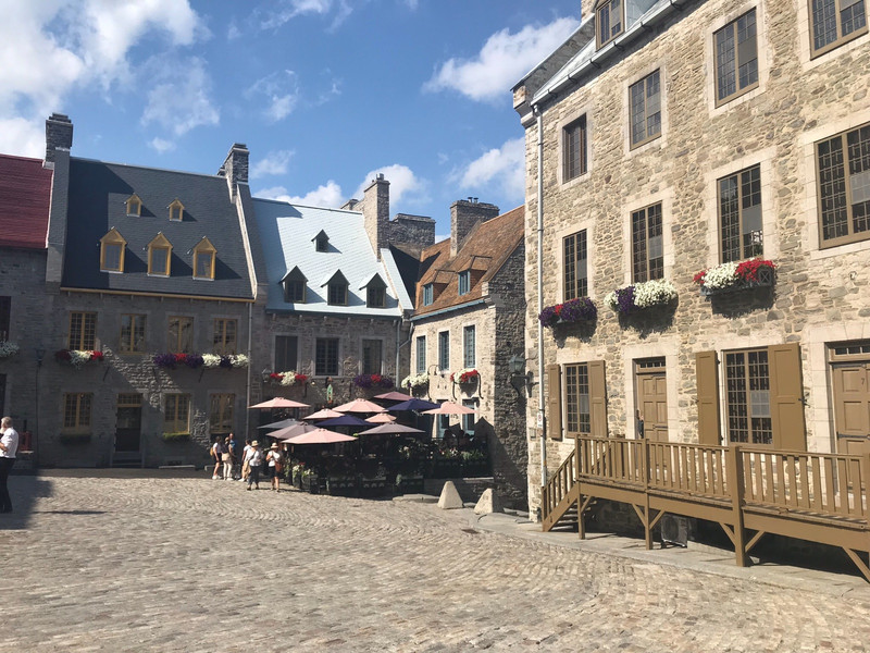 Street view in lower Quebec  City 