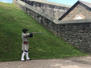 At St. Louis Gate musket firing near gate