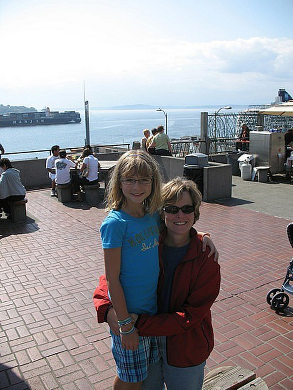 Katherine and Anna on the Waterfront