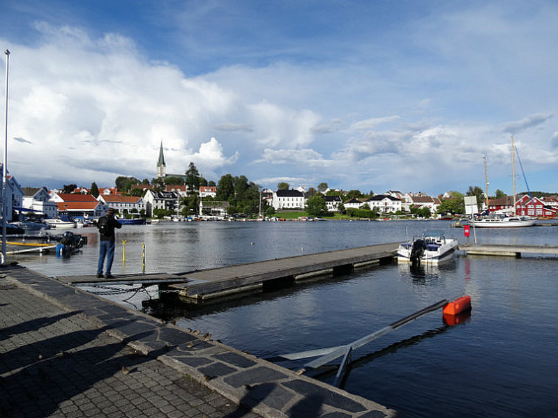 Harbor in the small town of Lillesand