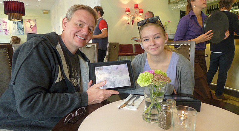 Lunch in Goteborg -- Menu was an iPad