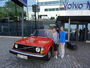 Outside the Volvo Museum