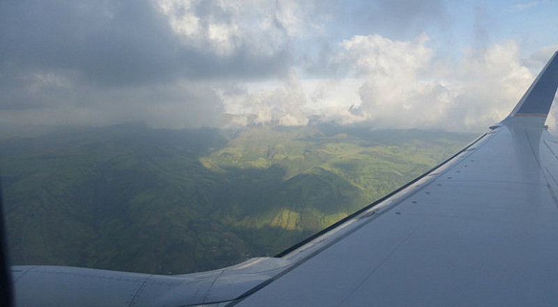 Our Approach to Quito, From the Air