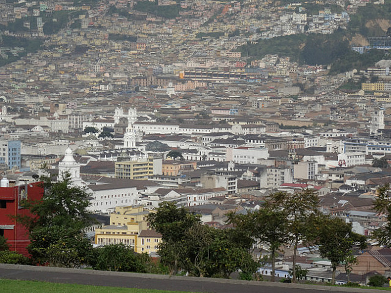 View of Quito&#39;s Colonial Old Town