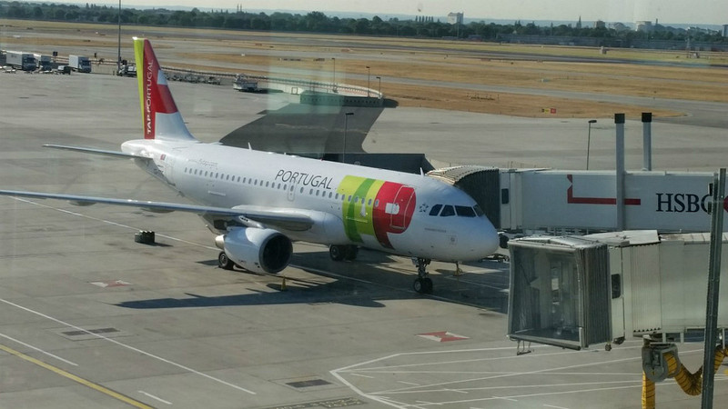 Our Plane from London to Lisbon