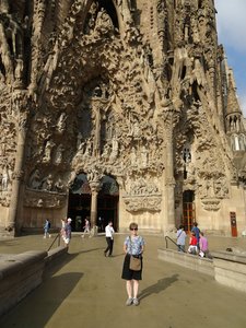 K Outside Sagrada Familia