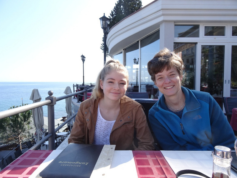 At lunch in Opatija