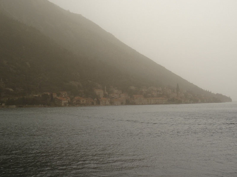 View of Perast Obscured by Sand