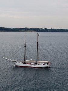 Sailing into Kiel