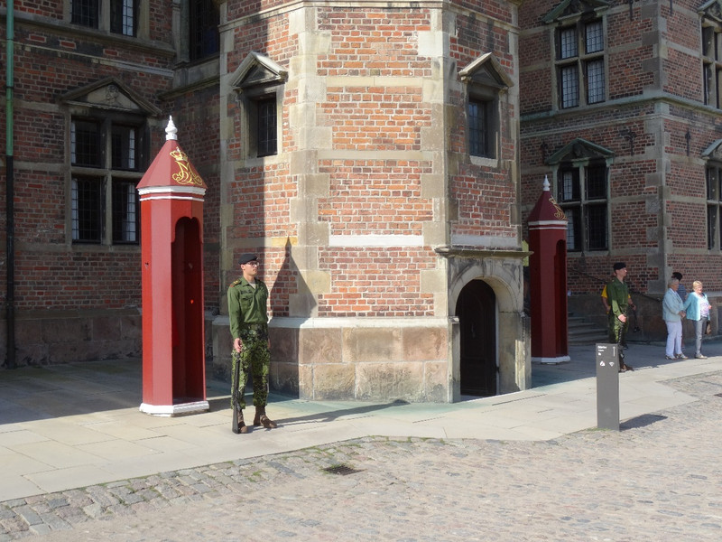 Guards outside Treasury at Rosenborg Castle