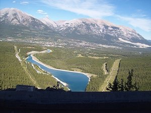 View Down to Canmore