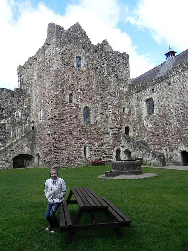 Anna in the Courtyard of Duone Castle