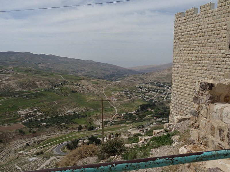 View from Karak Castle Back to Dead Sea