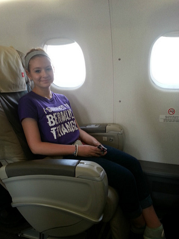 Looking Comfortable in First Class