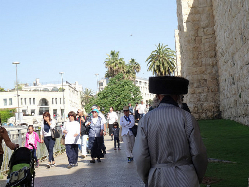 Hasidic Jew Outside Jaffa Gate