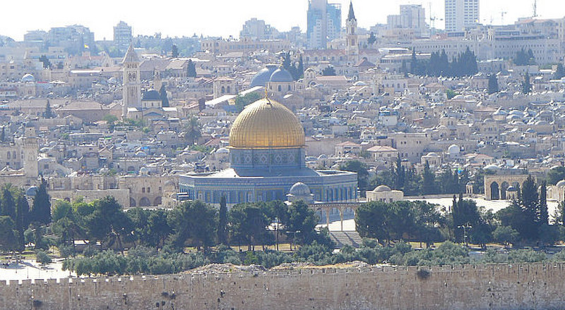 View of Temple Mount and Dome of the Rock