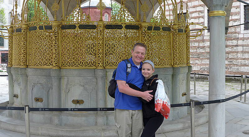 Allen and Anna Outside Aya Sofia