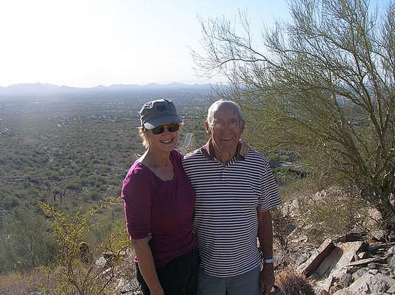 Bob &amp; I with the North Valley below