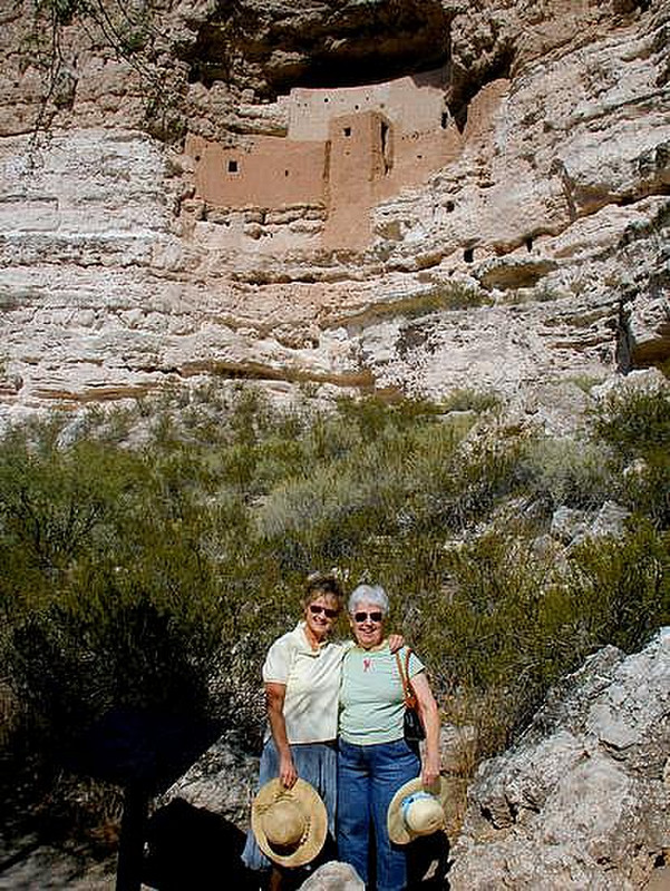 Nancy and I below this amazing structure