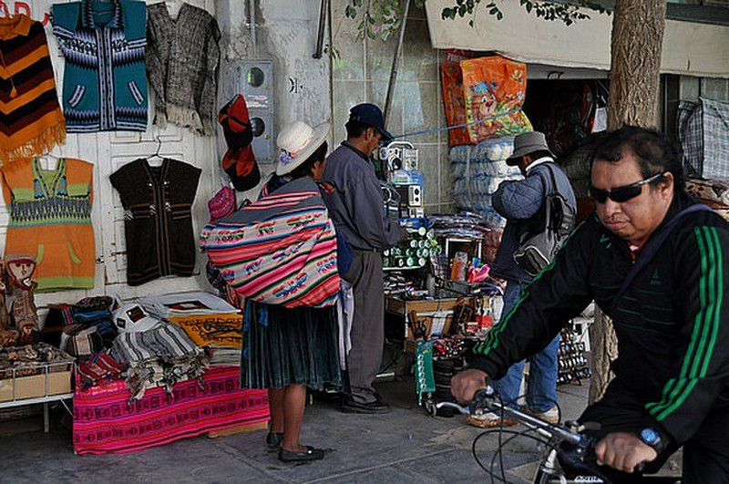 Bolivian Family Goes Shopping