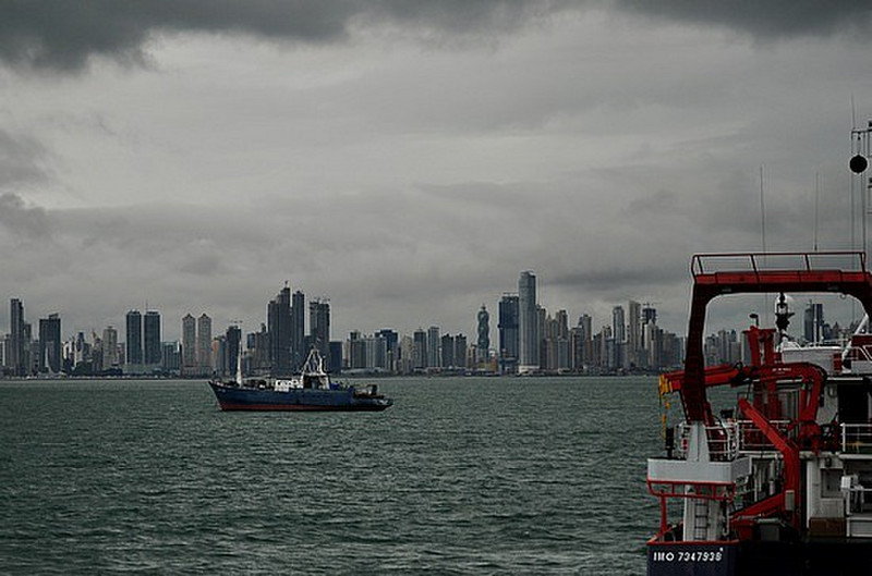 Rainy Modern Panama City