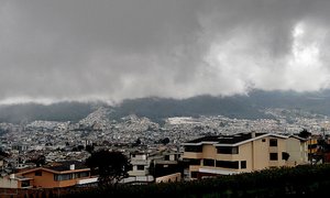 Quito climbing the mountains surrounding it