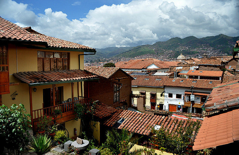 Rooftops of Cusco from our window